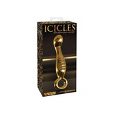 Pipedream Icicles Gold Edition G04 Glass Dildo